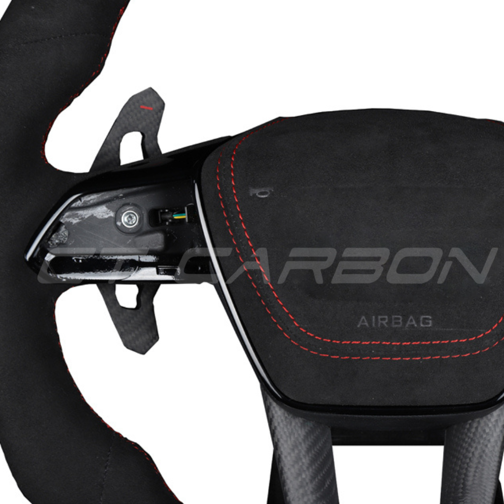 AUDI A6/S6/RS6 & A7/S7/RS7 C8 FULL ALCANTARA FLAT BOTTOM CUSTOM STEERING WHEEL