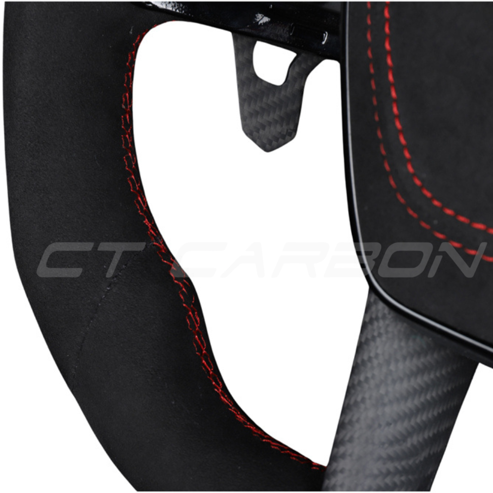 AUDI A6/S6/RS6 & A7/S7/RS7 C8 FULL ALCANTARA FLAT BOTTOM CUSTOM STEERING WHEEL