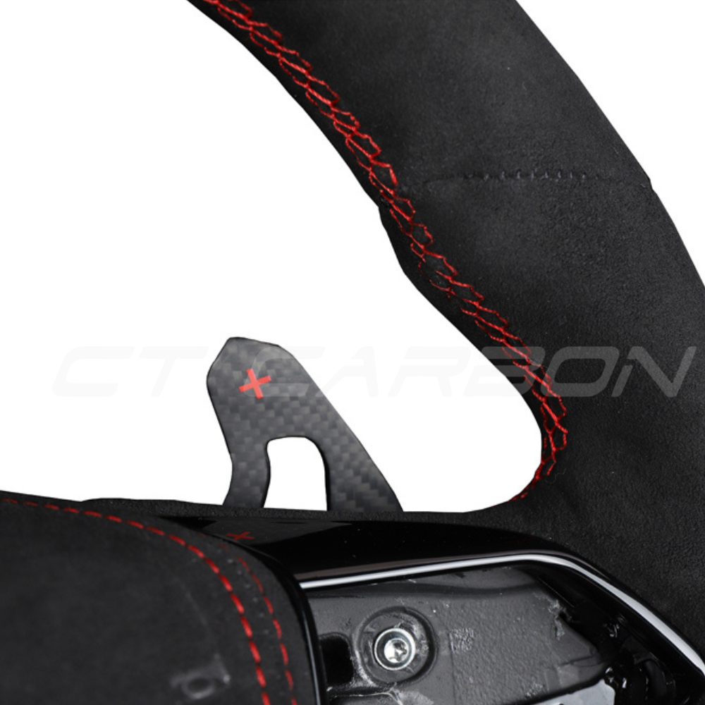 AUDI A6/S6/RS6 & A7/S7/RS7 C8 FULL ALCANTARA FLAT BOTTOM CUSTOM STEERING WHEEL