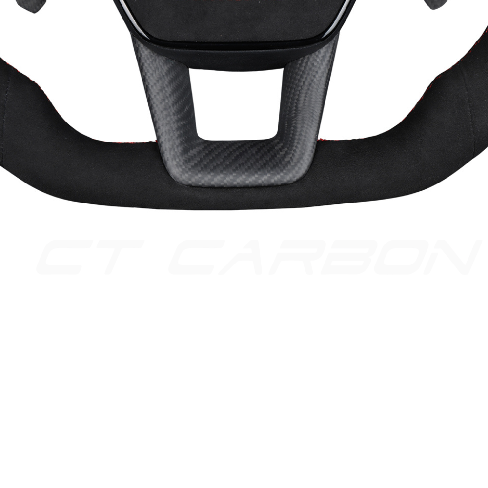 AUDI A6/S6/RS6 & A7/S7/RS7 C8 FULL ALCANTARA FLAT BOTTOM CUSTOM STEERING WHEEL