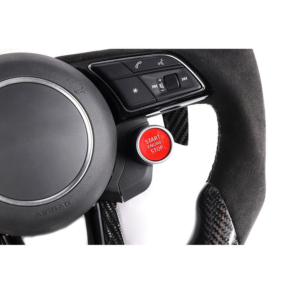 AUDI B9 & 8V 2016-2024 CARBON FIBRE / ALCANTARA FLAT BOTTOM CUSTOM STEERING WHEEL