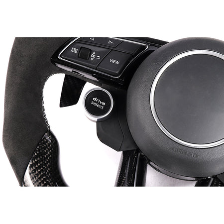 AUDI B9 & 8V 2016-2024 CARBON FIBRE / ALCANTARA FLAT BOTTOM CUSTOM STEERING WHEEL