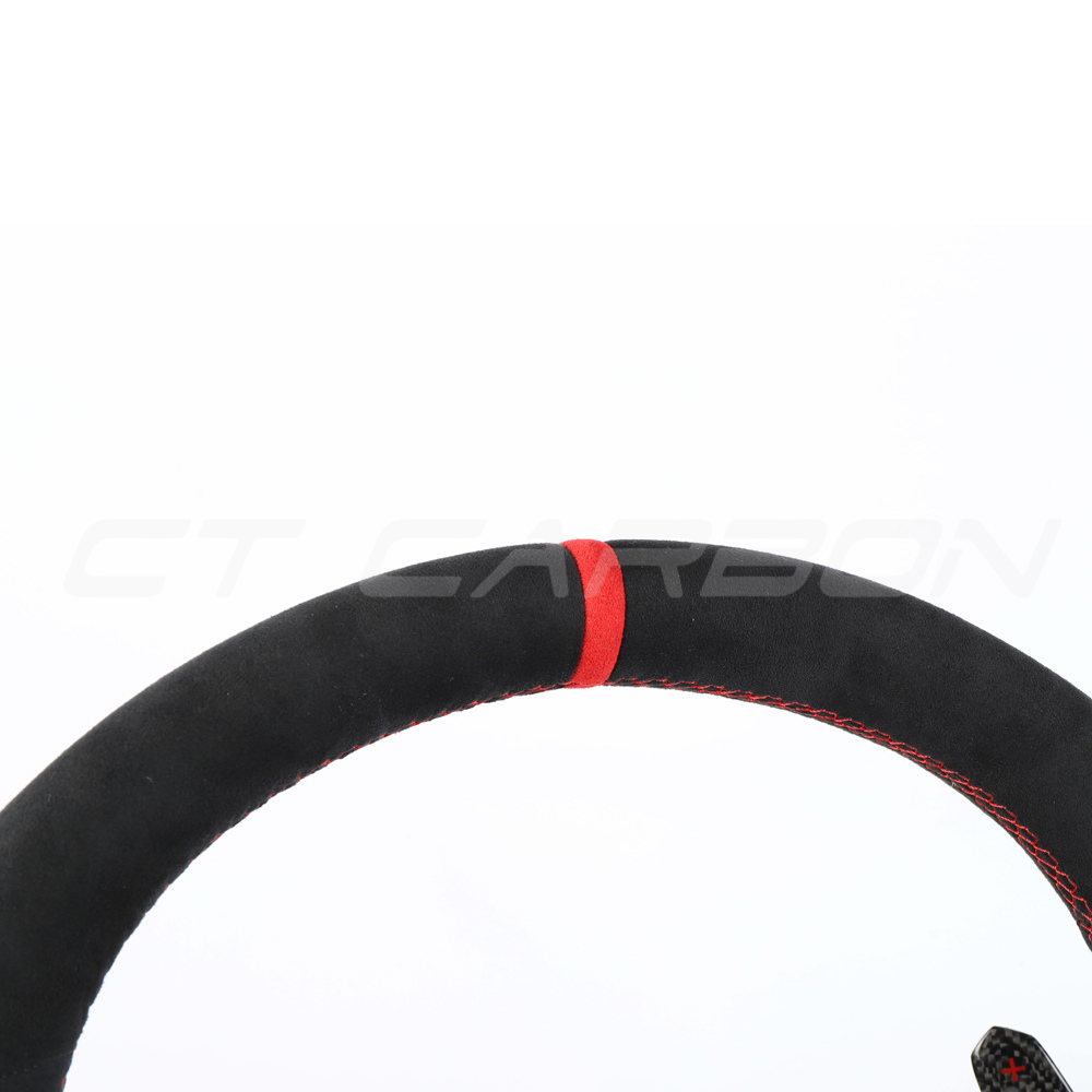 AUDI Q7/SQ7 & Q8/SQ8/RSQ8 FULL ALCANTARA FLAT BOTTOM CUSTOM STEERING WHEEL