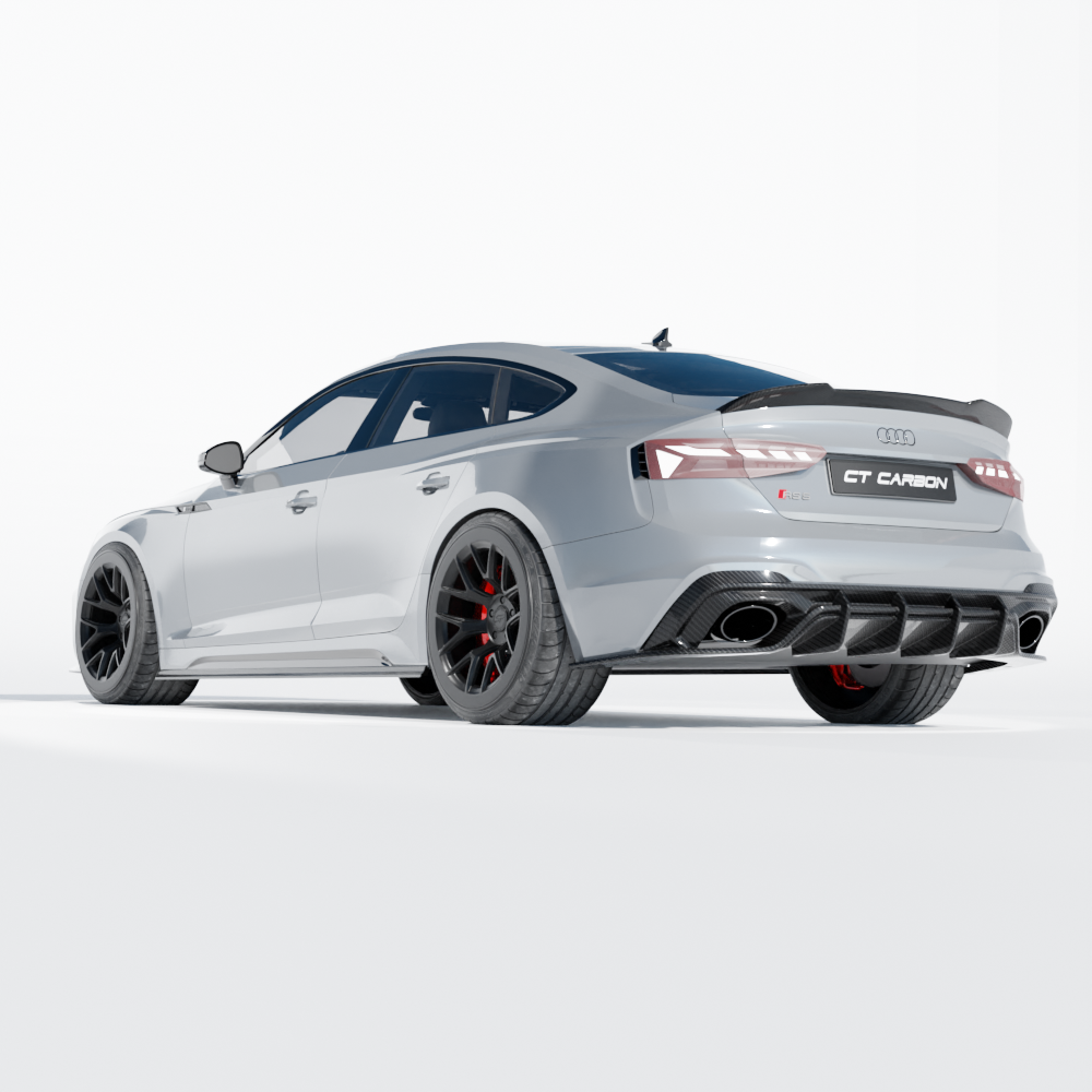 AUDI RS5 B9.5 SPORTBACK 2020-2024 FULL CARBON FIBRE KIT - CT DESIGN-Kit-CT CARBON-CT Carbon - High-quality carbon fiber and gloss black aerodynamic parts for premium sports and luxury vehicles.