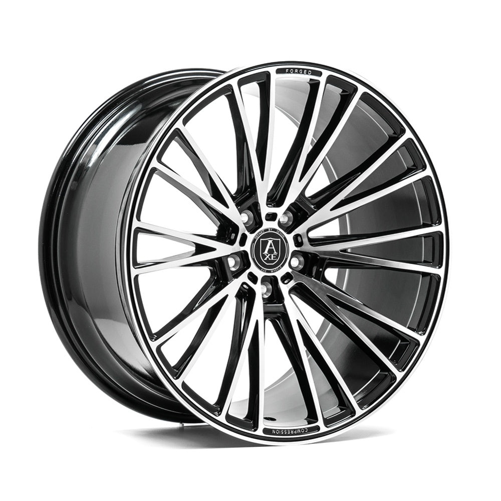 AXE CF2 20x8.5 ET29 5x118 Gloss Black & Polished