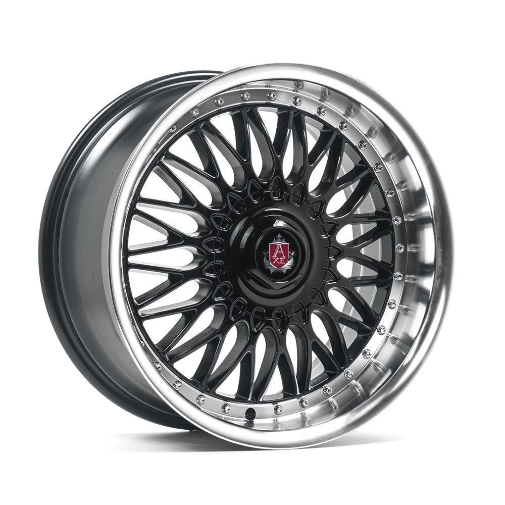 AXE EX10 18x8 ET40 4x100 Gloss Black & Polished