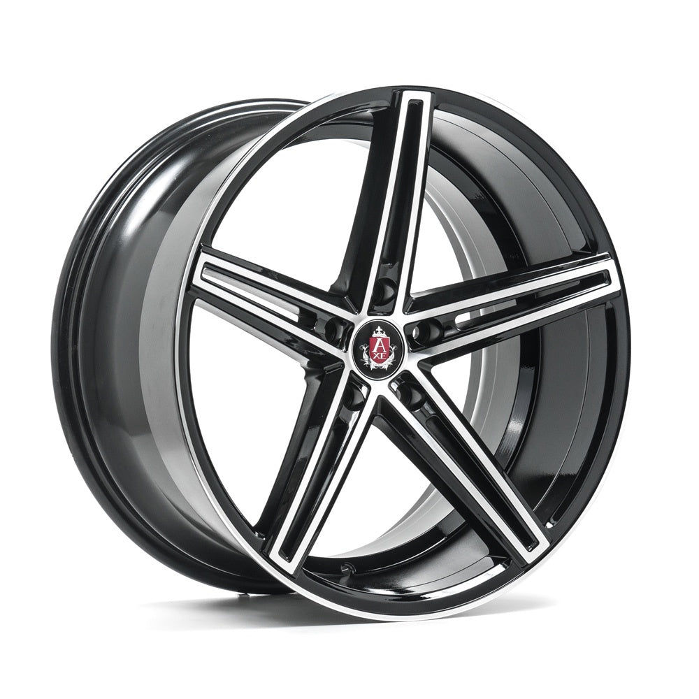 AXE EX14 18x8 ET42 5x100 Gloss Black & Polished