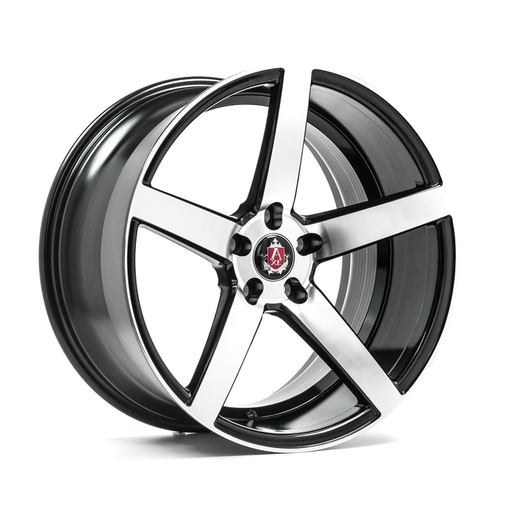 AXE EX18 18x8 ET40 5x114.3 Gloss Black & Polished