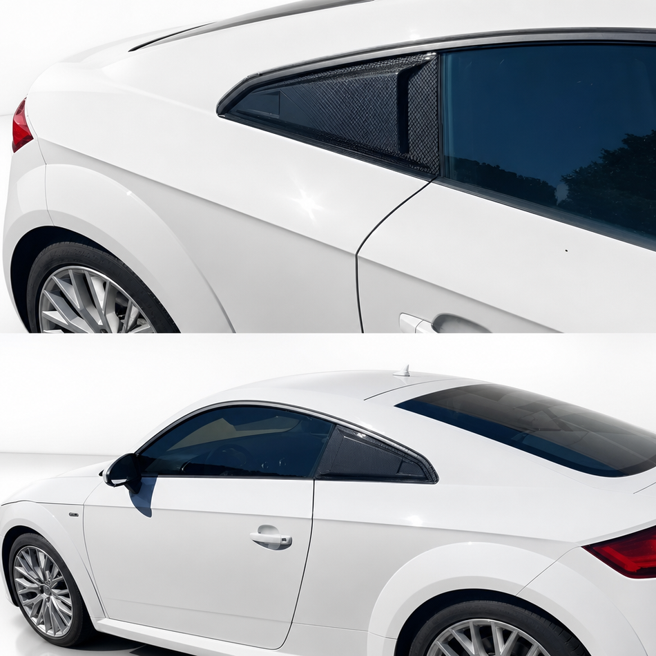 Audi TT/TTS/TTRS 8S Carbon Fiber Rear QTR glass Window Scoops