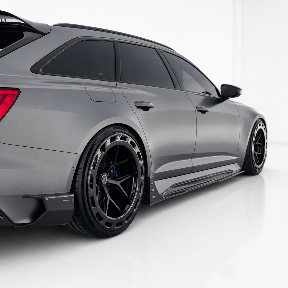 Audi RS6/RS7 C8 Carbon Fiber Side Skirts Lip