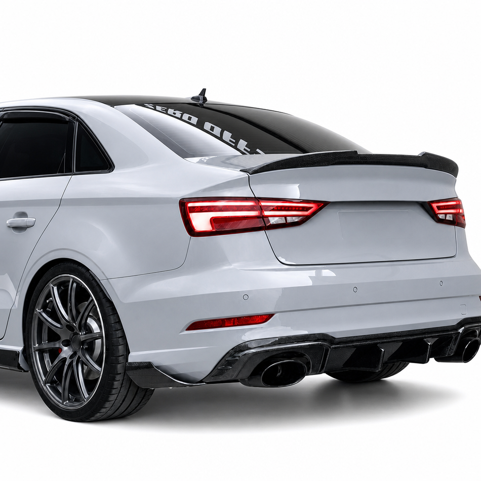 Audi A3/S3/RS3 8V Sedan Carbon Fiber Rear Wing Spoiler