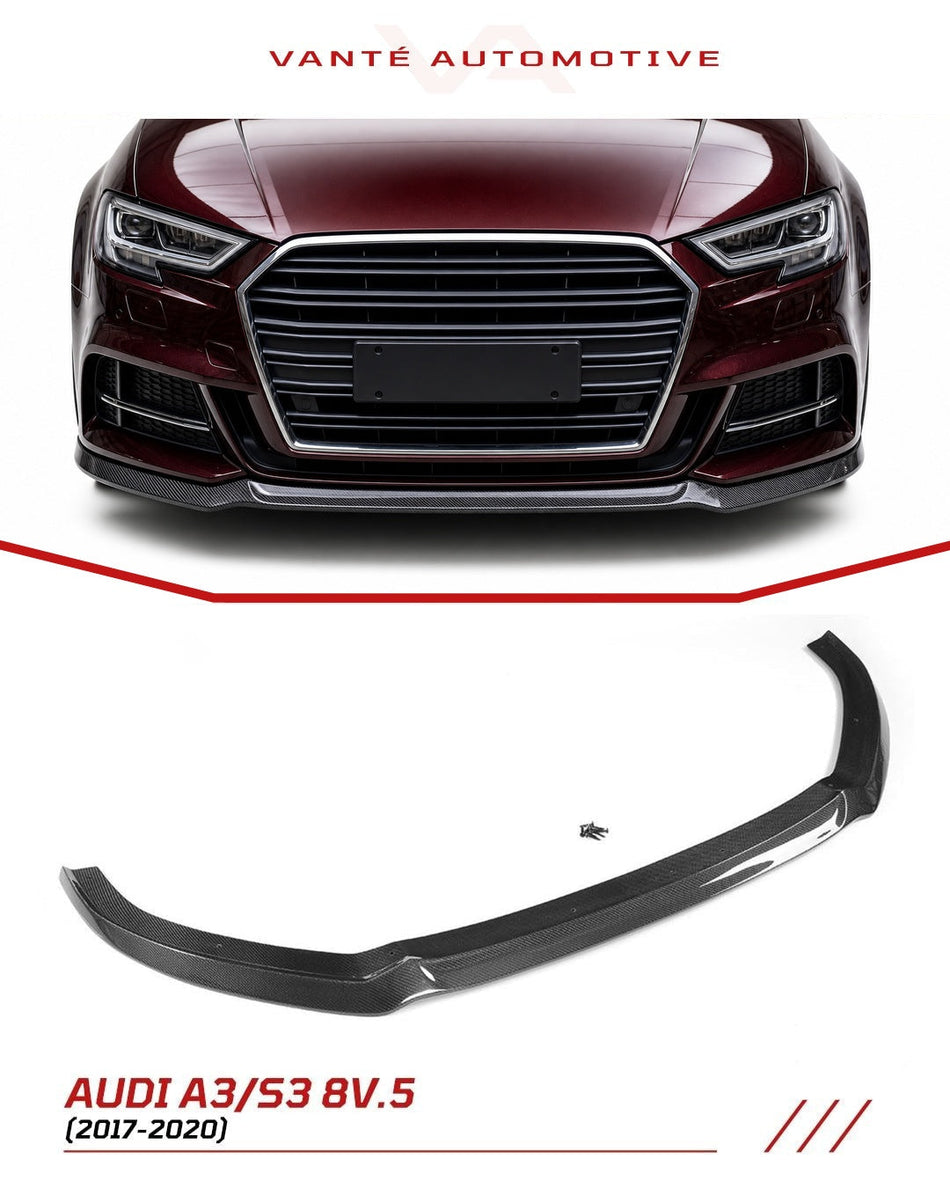 Audi A3 S-Line/S3 8V.5 Sportback Carbon Fiber Front Splitter Lip