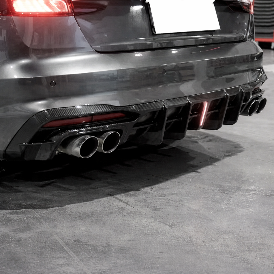 Audi S4/RS4 B9.5 Carbon Fiber Rear Diffuser V1