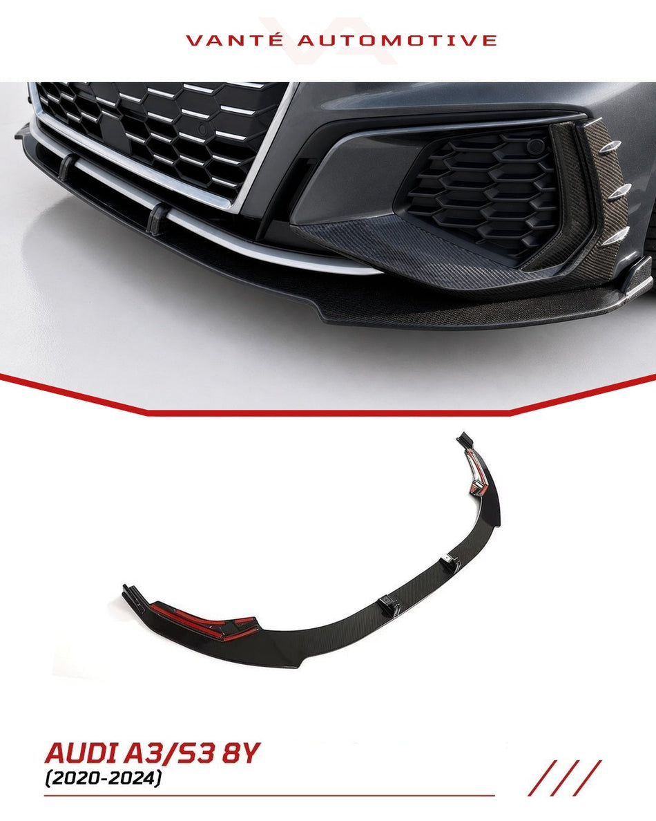 Audi S3 8Y Carbon Fibre Front Splitter Lip