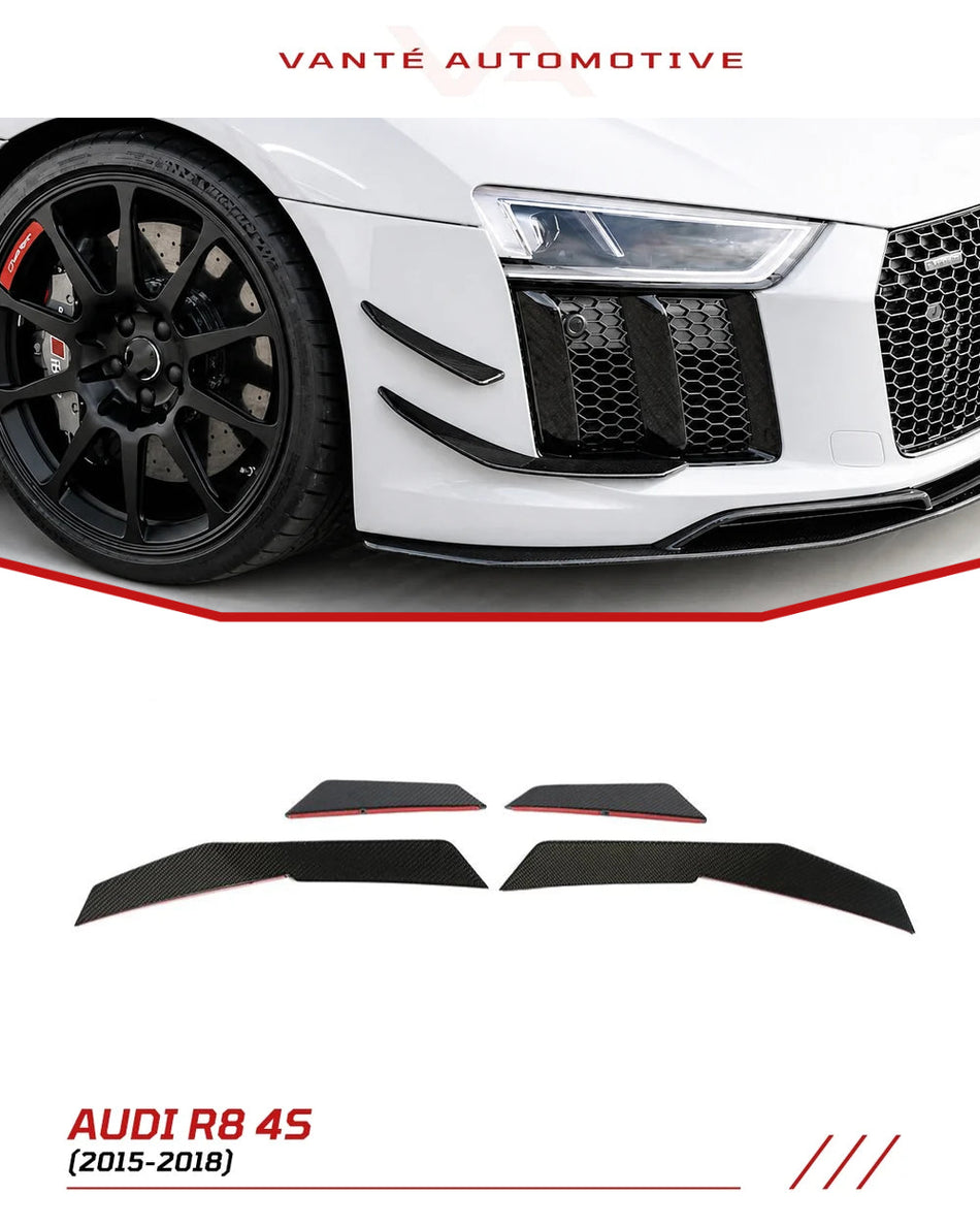 Audi R8 4S Carbon Fiber Front Canards