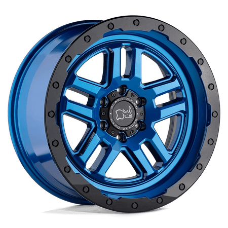 Black Rhino Hard Alloys BARSTOW 20x9.5 ET12 6x135 Dearborn Blue w/ Black Ring