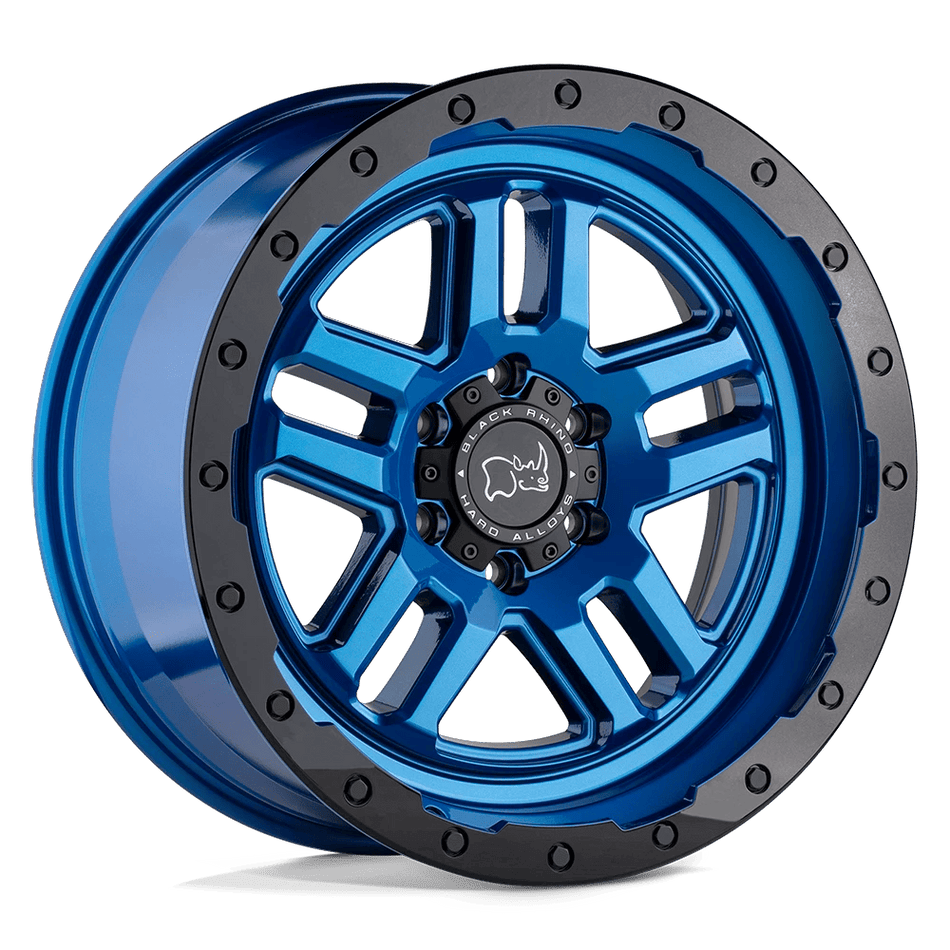 Black Rhino Hard Alloys BARSTOW 20x9.5 ET12 6x135 Dearborn Blue w/ Black Ring