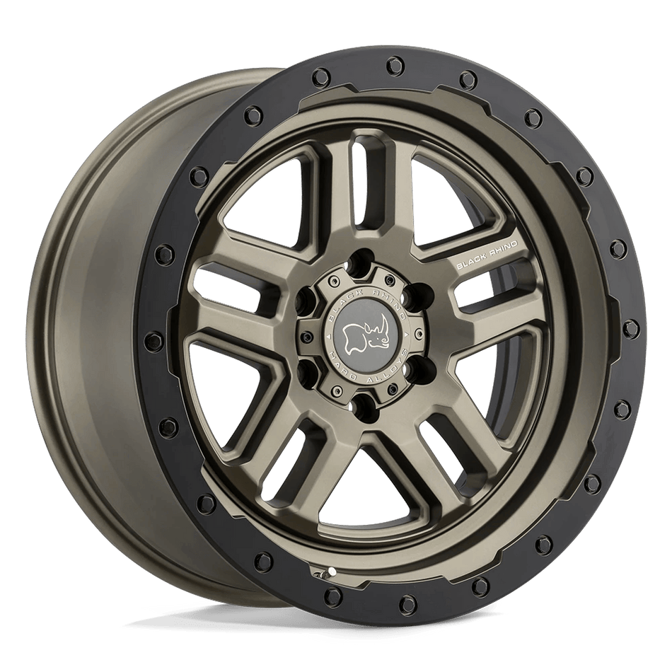 Black Rhino Hard Alloys BARSTOW 20x9.5 ET12 6x135 Matte Bronze w/ Matte Black Ring