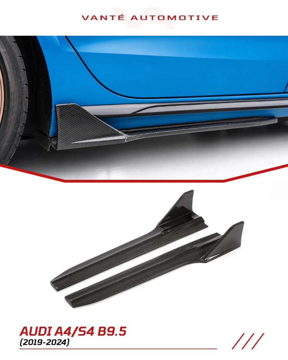 Audi A4 S-Line / S4 B9.5 Carbon Fibre Side Skirts Extension