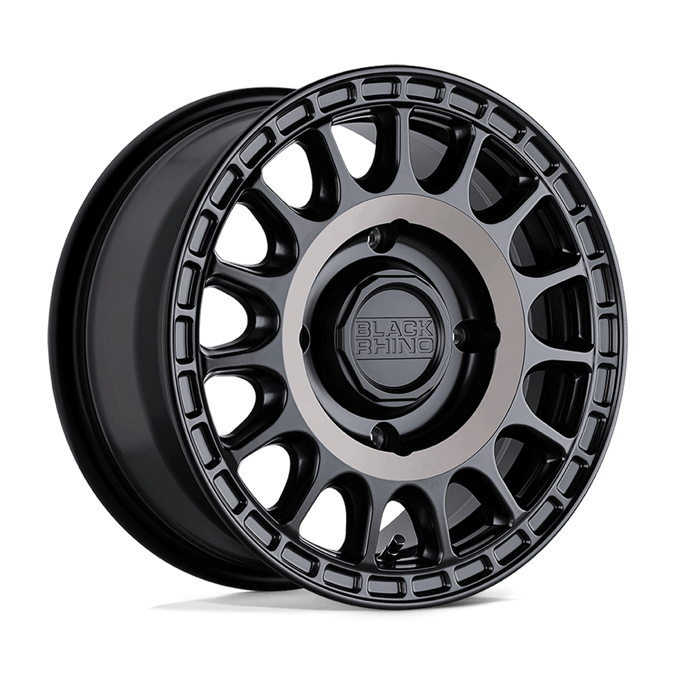 Black Rhino Hard Alloys - UTV SANDSTORM UTV 15x7 ET51 4x156 Semi Gloss Black w/ Machined Tint