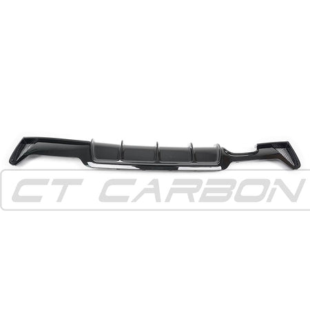 BLAK BY CT DIFFUSER BMW 4 Series F32/F33/F36 Gloss Black Twin Left Exhaust Diffuser - BLAK BY CT CARBON
