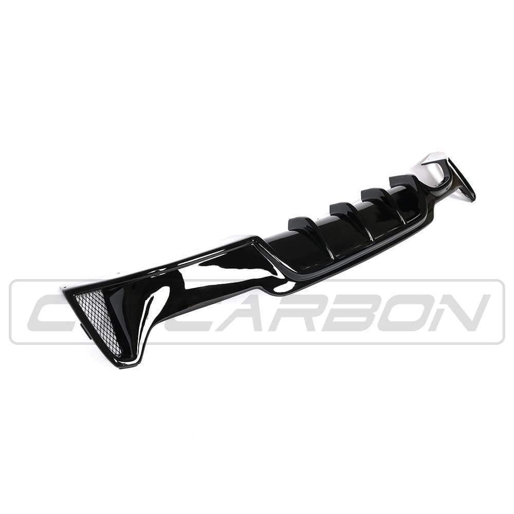 BLAK BY CT DIFFUSER BMW 4 Series F32/F33/F36 Gloss Black Twin Left Exhaust Diffuser - BLAK BY CT CARBON
