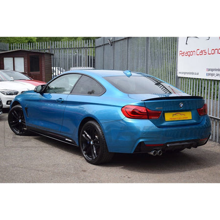 BLAK BY CT DIFFUSER BMW 4 Series F32/F33/F36 Gloss Black Twin Left Exhaust Diffuser - BLAK BY CT CARBON