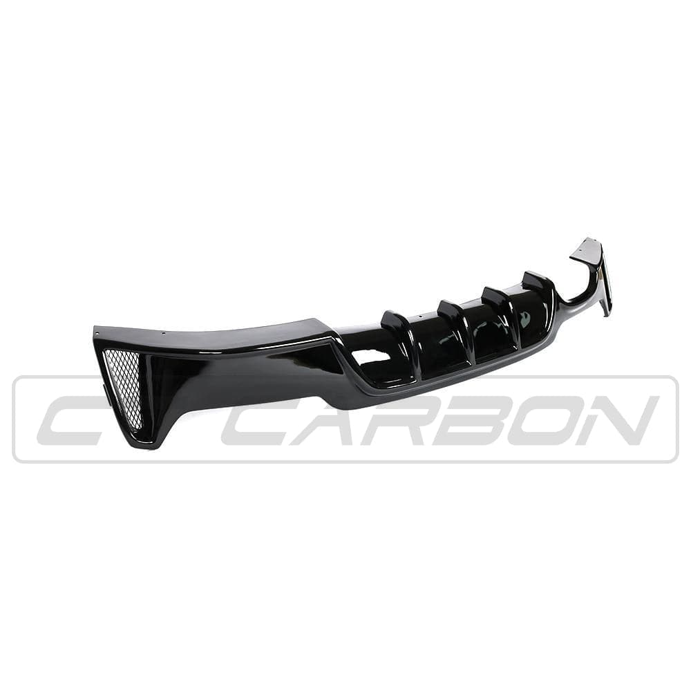 BLAK BY CT DIFFUSER BMW 4 Series F32/F33/F36 Gloss Black Twin Left Exhaust Diffuser - BLAK BY CT CARBON