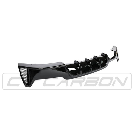BLAK BY CT DIFFUSER BMW 4 Series F32/F33/F36 Gloss Black Twin Left Exhaust Diffuser - BLAK BY CT CARBON