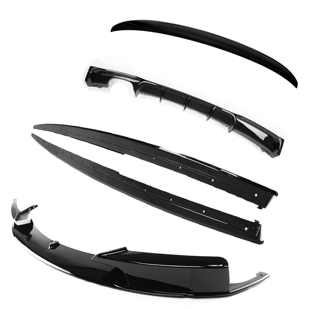 BLAK BY CT Full Kit BMW 3 SERIES F30 GLOSS BLACK FULL KIT (TWIN EXHAUST) - MP STYLE - BLAK BY CT CARBON