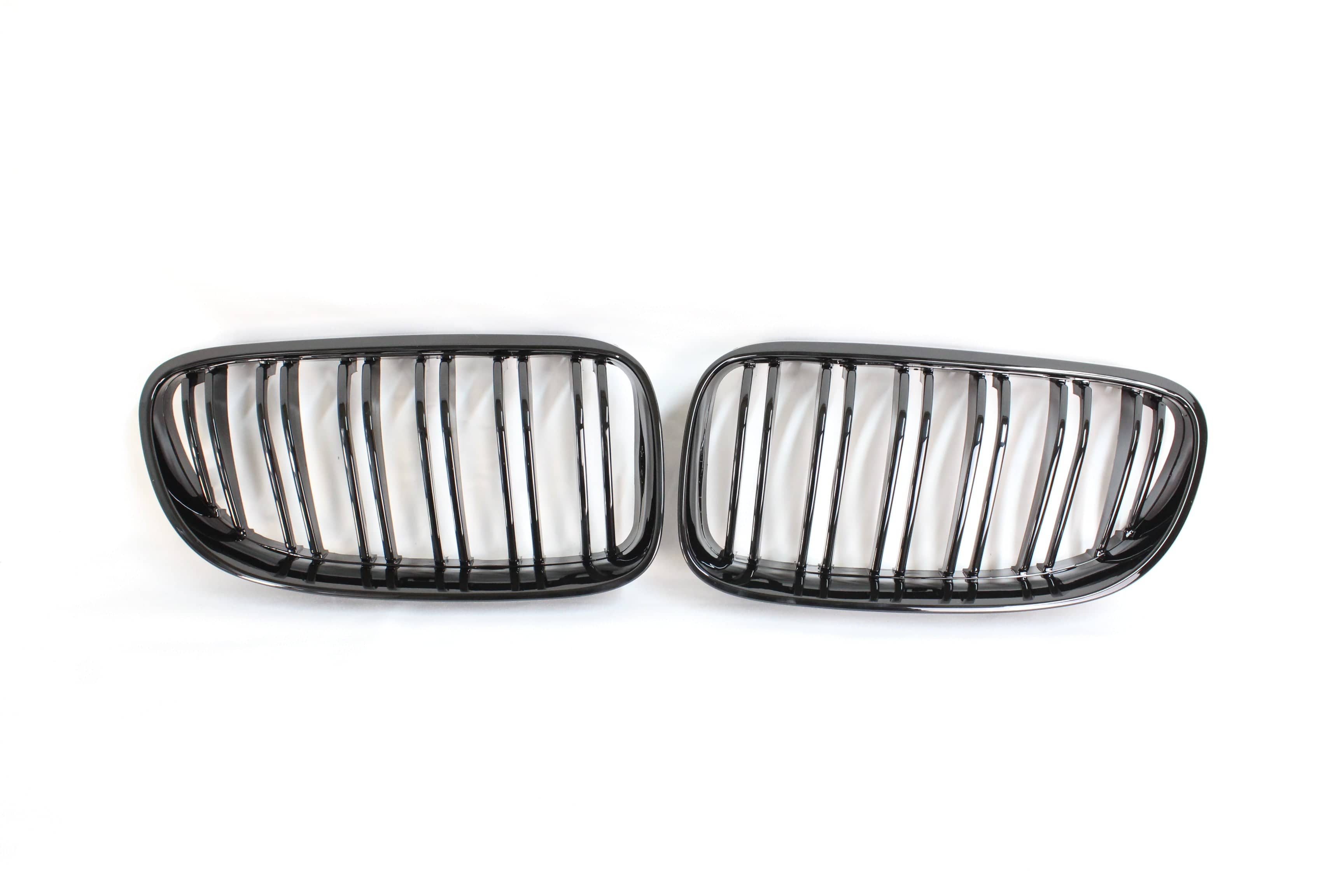 BLAK BY CT GRILLE BMW 3 SERIES E92 & E93 LCI DOUBLE SLAT BLACK GRILLES - BLAK BY CT CARBON