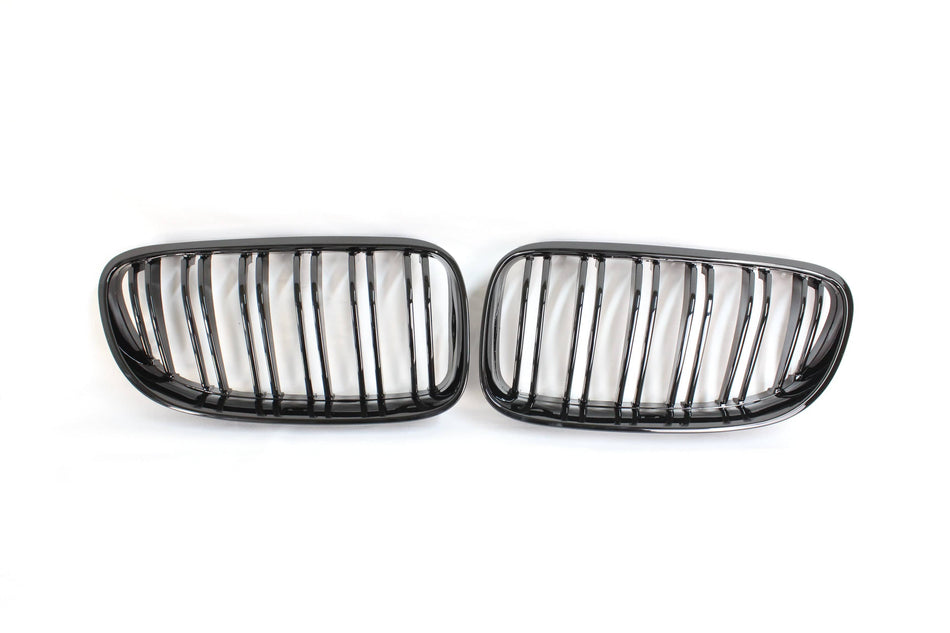 BLAK BY CT GRILLE BMW 3 SERIES E92 & E93 LCI DOUBLE SLAT BLACK GRILLES - BLAK BY CT CARBON