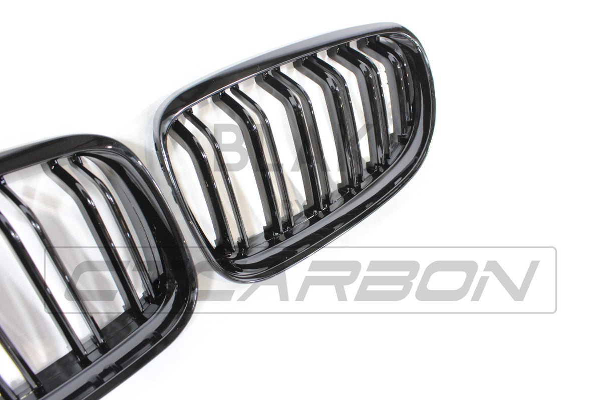 BLAK BY CT GRILLE BMW E90 3 SERIES LCI DOUBLE SLAT BLACK GRILLES - BLAK BY CT CARBON