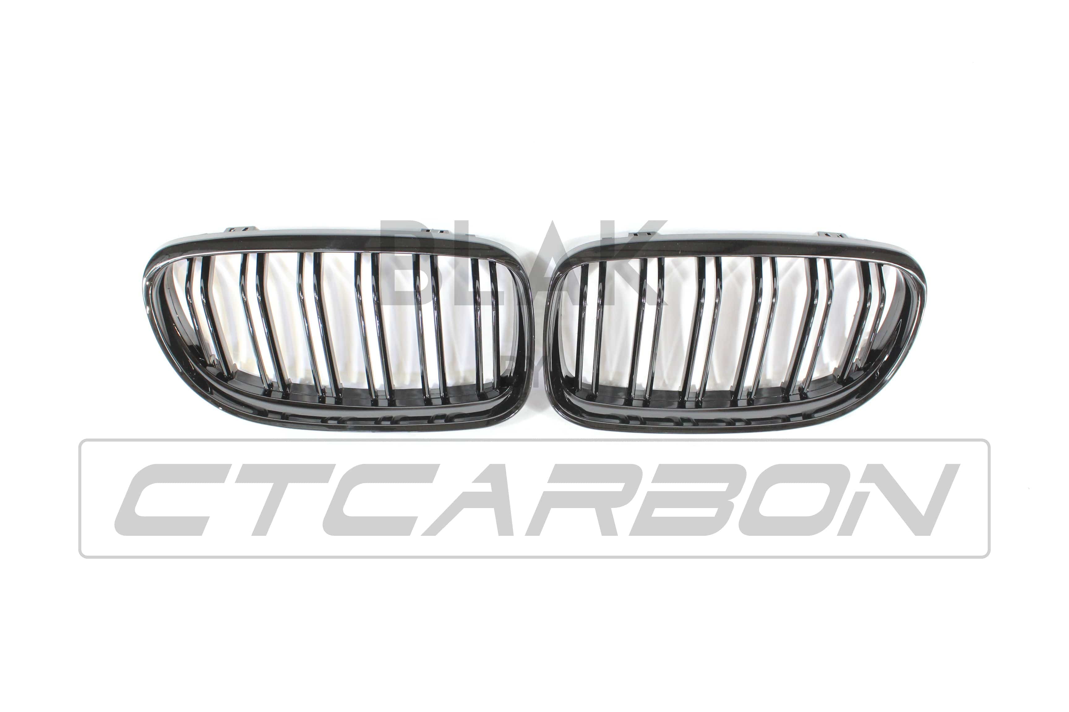 BLAK BY CT GRILLE BMW E90 3 SERIES LCI DOUBLE SLAT BLACK GRILLES - BLAK BY CT CARBON