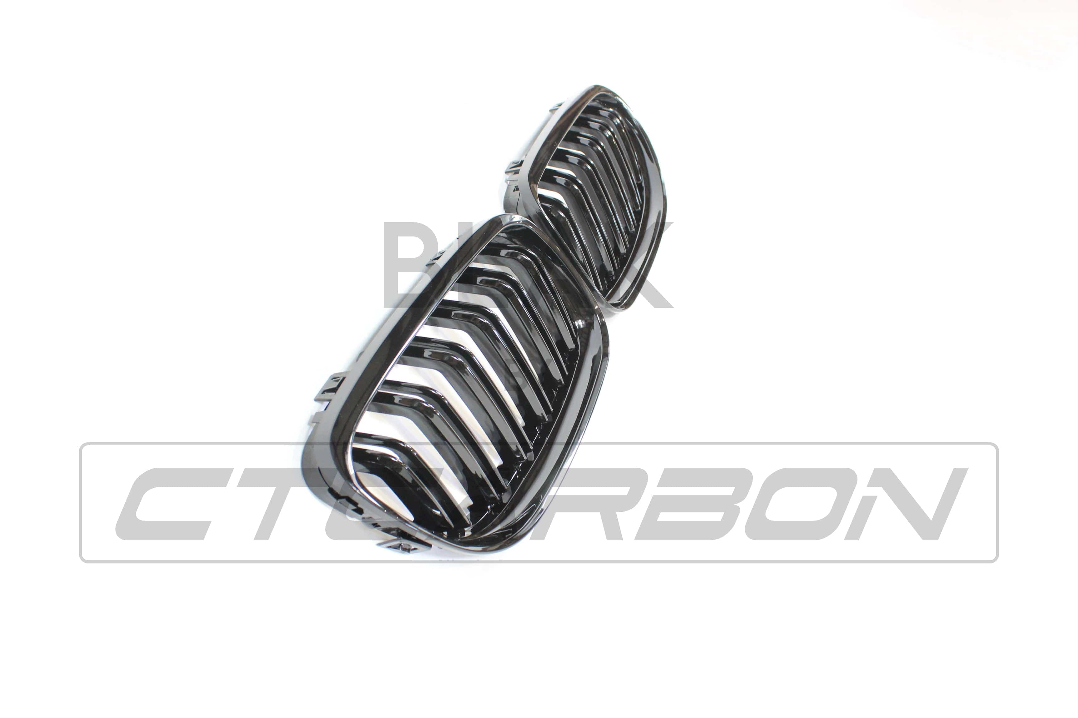 BLAK BY CT GRILLE BMW E90 3 SERIES LCI DOUBLE SLAT BLACK GRILLES - BLAK BY CT CARBON