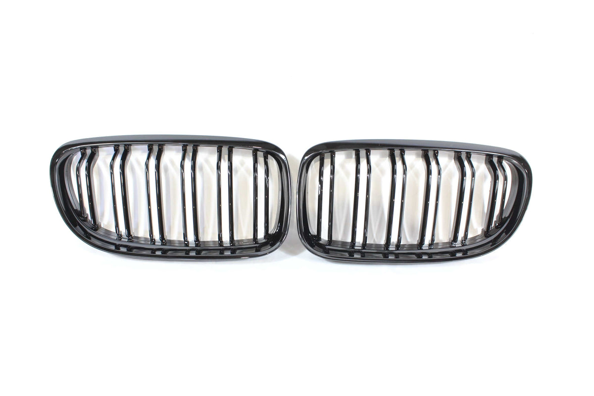 BLAK BY CT GRILLE BMW E90 3 SERIES LCI DOUBLE SLAT BLACK GRILLES - BLAK BY CT CARBON