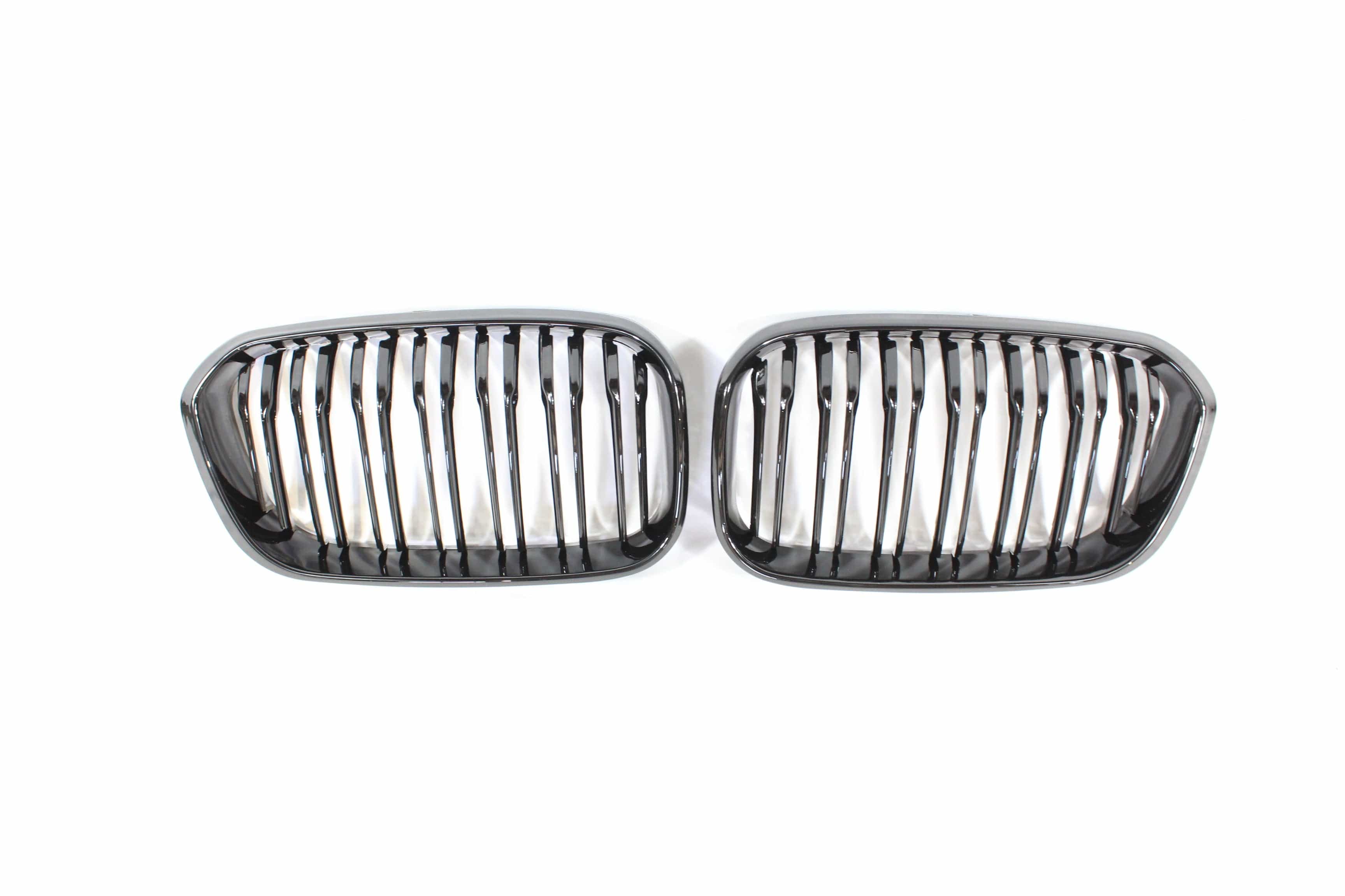BLAK BY CT GRILLE BMW F20 1 SERIES LCI DOUBLE SLAT BLACK GRILLES - BLAK BY CT CARBON