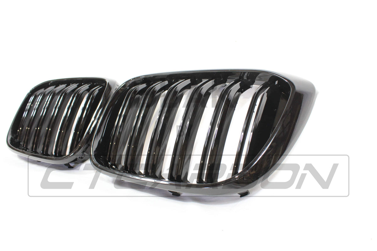 BLAK BY CT GRILLE BMW G01 X3 DOUBLE SLAT BLACK GRILLES - BLAK BY CT CARBON