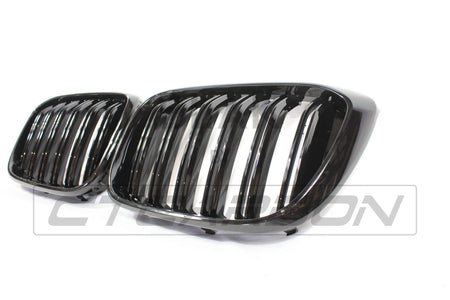 BLAK BY CT GRILLE BMW G01 X3 DOUBLE SLAT BLACK GRILLES - BLAK BY CT CARBON