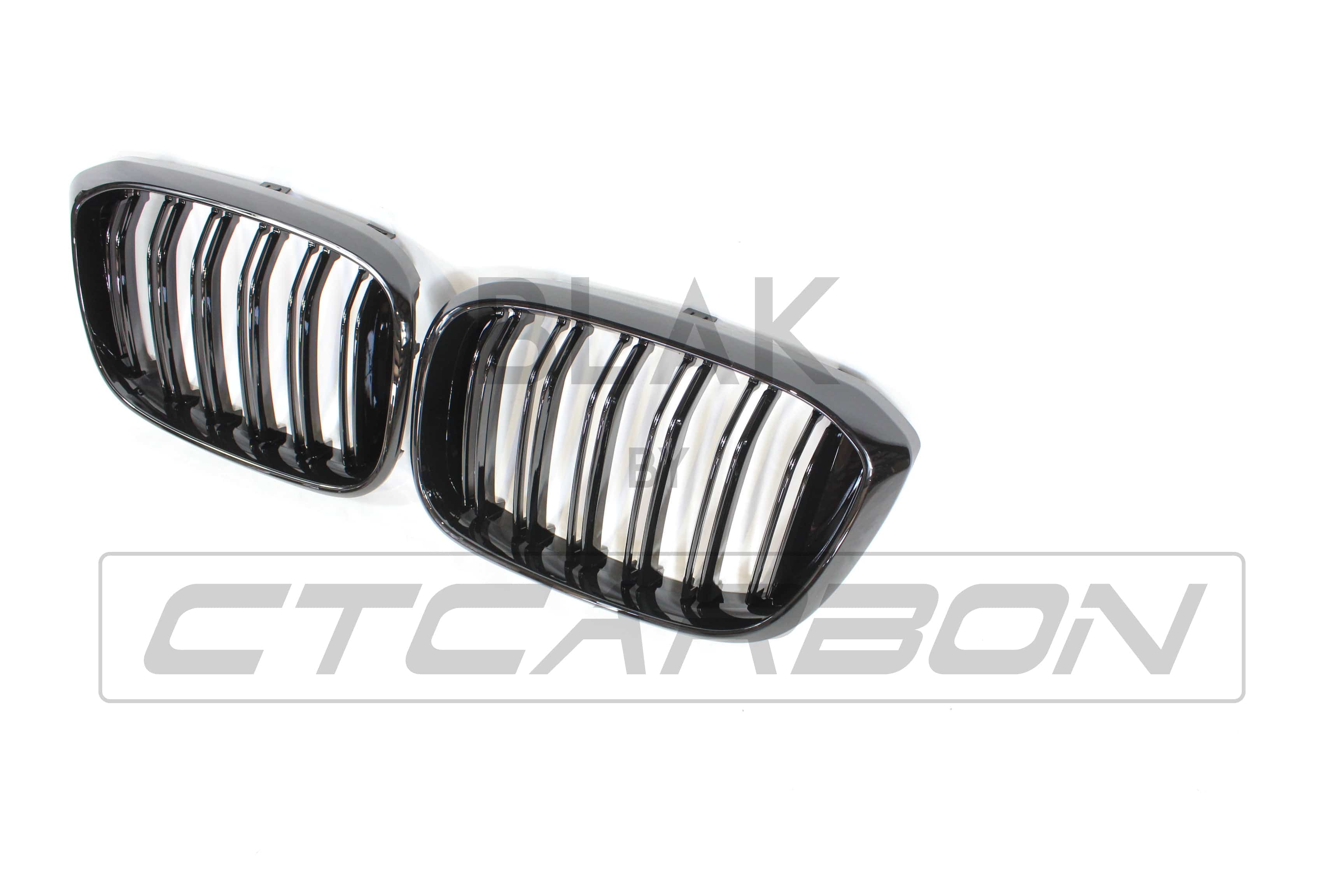 BLAK BY CT GRILLE BMW G01 X3 DOUBLE SLAT BLACK GRILLES - BLAK BY CT CARBON