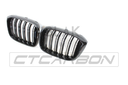 BLAK BY CT GRILLE BMW G01 X3 DOUBLE SLAT BLACK GRILLES - BLAK BY CT CARBON