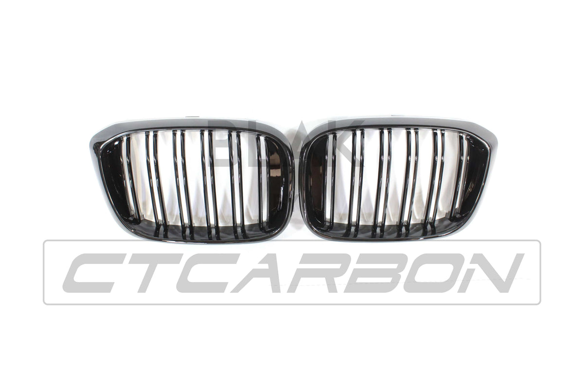BLAK BY CT GRILLE BMW G01 X3 DOUBLE SLAT BLACK GRILLES - BLAK BY CT CARBON