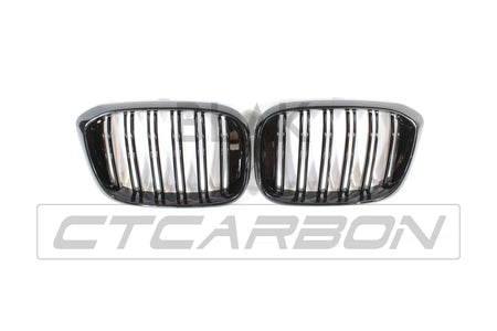BLAK BY CT GRILLE BMW G01 X3 DOUBLE SLAT BLACK GRILLES - BLAK BY CT CARBON