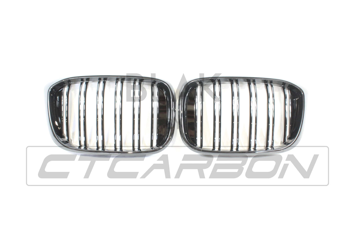 BLAK BY CT GRILLE BMW G01 X3 DOUBLE SLAT BLACK GRILLES - BLAK BY CT CARBON