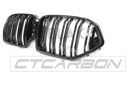 BLAK BY CT Grille BMW G06 X6 DOUBLE SLAT BLACK GRILLES - BLAK BY CT CARBON