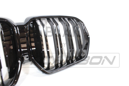 BLAK BY CT Grille BMW G06 X6 DOUBLE SLAT BLACK GRILLES - BLAK BY CT CARBON