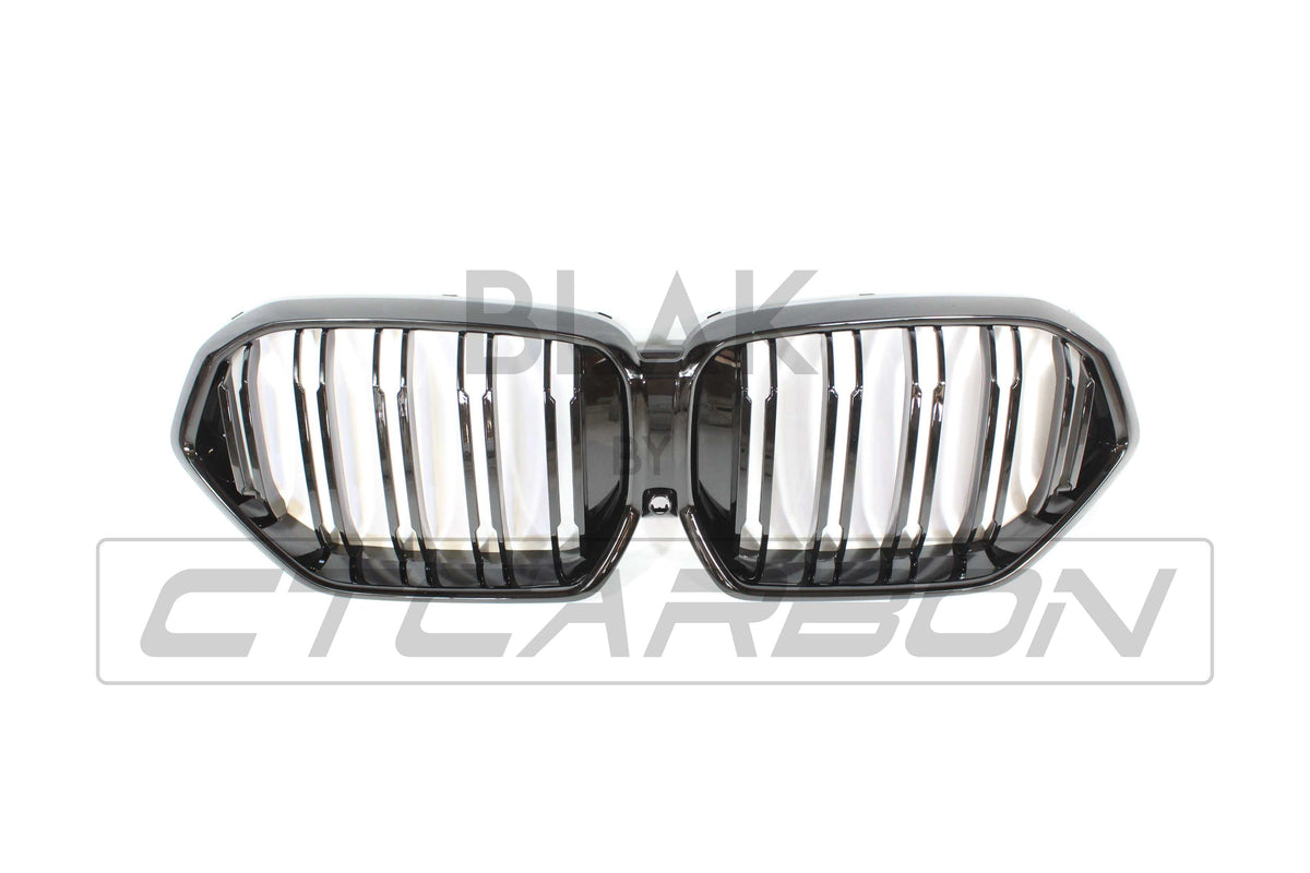 BLAK BY CT Grille BMW G06 X6 DOUBLE SLAT BLACK GRILLES - BLAK BY CT CARBON