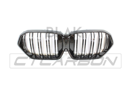BLAK BY CT Grille BMW G06 X6 DOUBLE SLAT BLACK GRILLES - BLAK BY CT CARBON