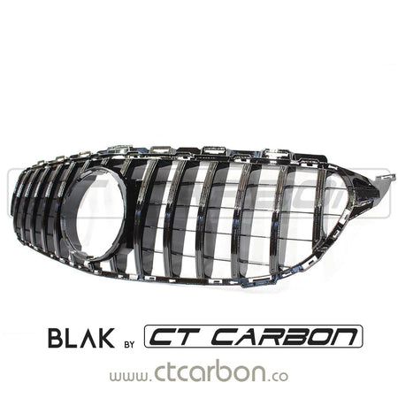 BLAK BY CT GRILLE MERCEDES W205 C CLASS 2014-2018 BLACK GRILLE (WITHOUT CAMERA) - BLAK BY CT CARBON