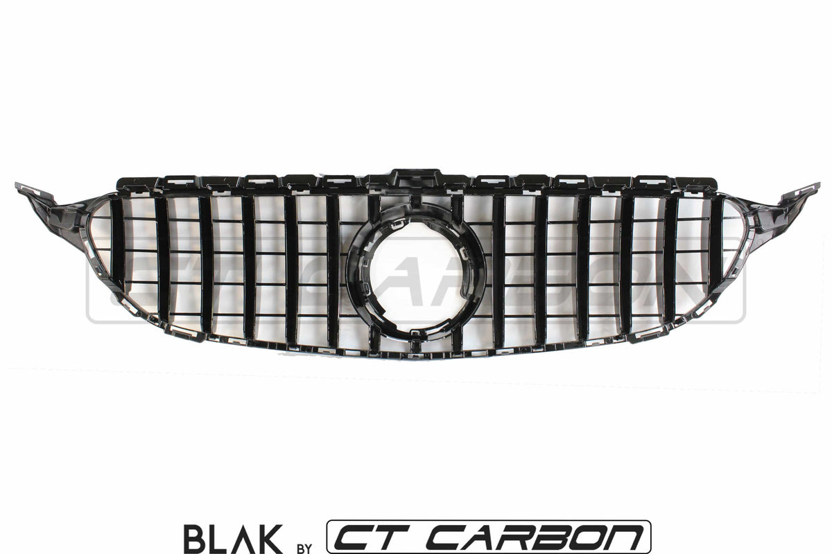 BLAK BY CT GRILLE MERCEDES W205 C CLASS 2019+ BLACK GRILLE (WITH CAMERA) - BLAK BY CT CARBON